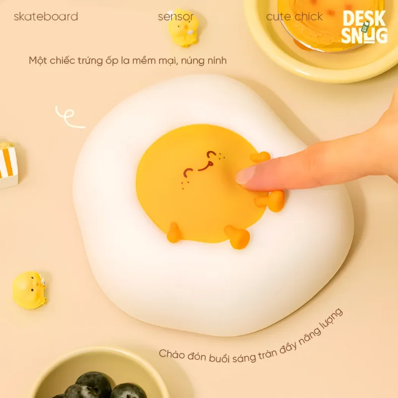 Cute Egg Interface Usb Glowing Lamp, Omelette Lamp - Image 3