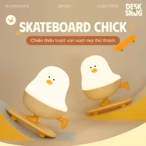 Skateboard Chick Interface Usb Glowing Lamp, Skateboard Chick