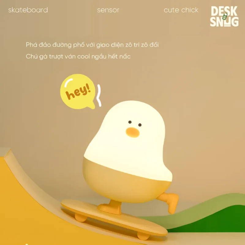 Skateboard Chick Interface Usb Glowing Lamp, Skateboard Chick - Image 6